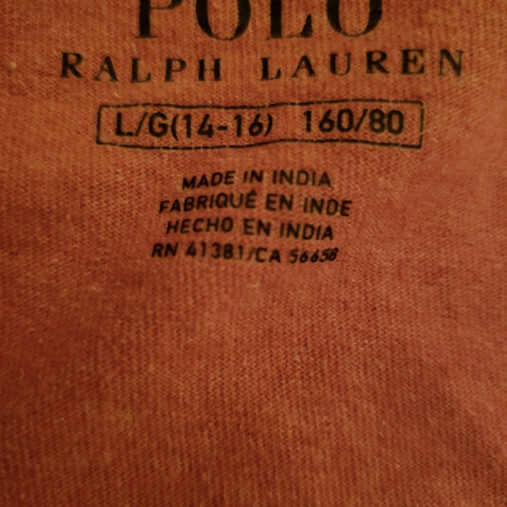 Polo Ralph Lauren long sleeve V neck Tee Shirt